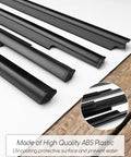 Mitsubishi Lancer Weatherstrip Window Molding Trim Seal Belt 4 Piece Replacement Set, ABS plastic, close-up view on white background