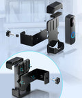 Anti Theft Video Doorbell Mount With Adjustable Height From 3.7 To 5.1 Inches No Drill Bracket shown in exploded view