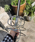 Close-up of Renaissance Spiral Swept-Hilt Rapier Sword For Cosplay And Collection, Italian style guard held outdoors