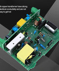 Rock Solid Rail Power Supply With Copper Transformer And Stable Voltage Adjustment For Efficient Reliable Use From AC 100 To 240V In Industrial Settings Such As Control Panels Automation And Test Benches. PCB with copper transformer and terminals