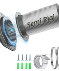 Magnetic Dryer Vent Coupling Kit With 4 Inch SemiRigid Dryer Vent Hose Aluminum Foil Tape And Two Clamps For Tight Spaces