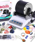 Turn Rough Rocks Into Shiny Gems At Home With This DIY Rock Tumbler Kit Featuring A Seven Day Timer Two Belts A Bag Of Rough Stones