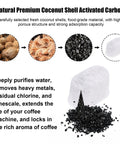 Espresso Machine Cleaning And Maintenance Kit With 2 Silicone Backflush Discs 4 Water Filters 12 Cleaning Tablets And A Silicone Sealing Ring For Daily Care Of Ninja Luxe Espresso Machines, coconut shell carbon water filter media