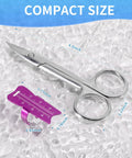 Aluminum Endodontic Measuring Ring Pro Grade Root Canal Ruler For Accurate 0 To 30mm Measurements, Lightweight Handy Dental Tool With Smooth Surface Easy To Use Durable Alloy Instrument For Precision, compact size shown