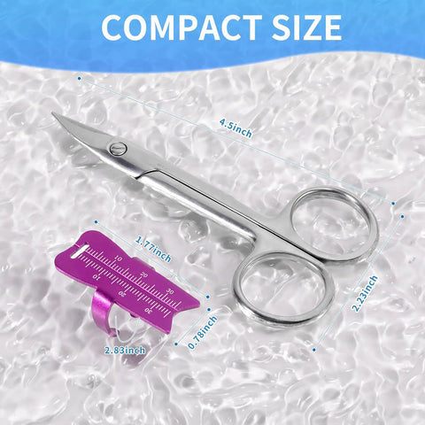 Aluminum Endodontic Measuring Ring Pro Grade Root Canal Ruler For Accurate 0 To 30mm Measurements, Lightweight Handy Dental Tool With Smooth Surface Easy To Use Durable Alloy Instrument For Precision, compact size shown