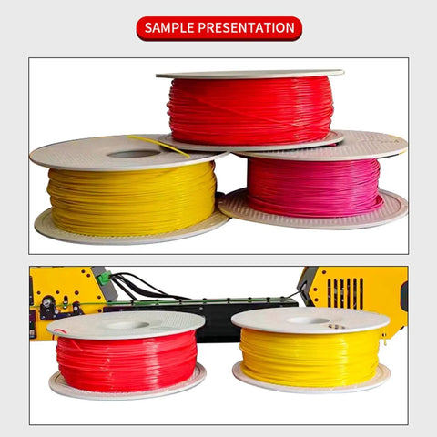 No Fuss High Precision 3D Print Filament Extruder Machine With Auto Coil Winder And 400C Heat For Recycling Abs Pla Scrap Plastic Into Smooth 175MM Filament Desktop Unit Built To Last Daily Grind Jobs
