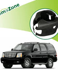 omoZone steering column trim cover kit, upper & lower, for 2003–2007 Chevy/GMC trucks; black plastic.