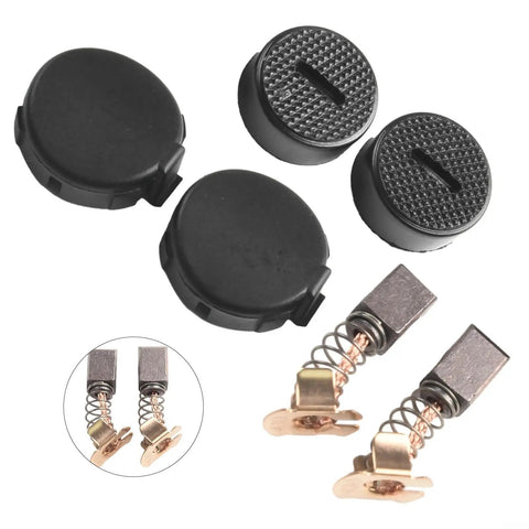 Carbon Brush Holder Cap Cover Set Compatible With CB430 BHP460 BHR200 BGA452 Angle Grinder Drill Hammer Saw Replacement Parts