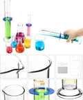 9 Piece Borosilicate Glass Labware Set With Beakers Erlenmeyer Flasks And Graduated Cylinders Heat Resistant Chemistry Gear