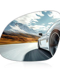 Driver Left Side Mirror Glass For Volkswagen Tiguan 2009 2017 Convex Glass Replacement Non Heated Without Backing Plate, with car reflection
