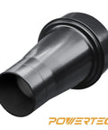 4 Inch To 2 1/4 Inch Hose Reducer Adapter For Dust Collection Systems, ABS plastic, reduces hose size for improved shop airflow.