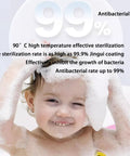 Child enjoying a bubbly bath highlighting antibacterial benefits of the Heavy Duty Wall Mounted Shower System With Instant Electric Water Heater And No Sweat Constant Temp Control Featuring Dual Shoulder And Bidet Sprayers For A Smooth Next Level Bath Setup In Black.