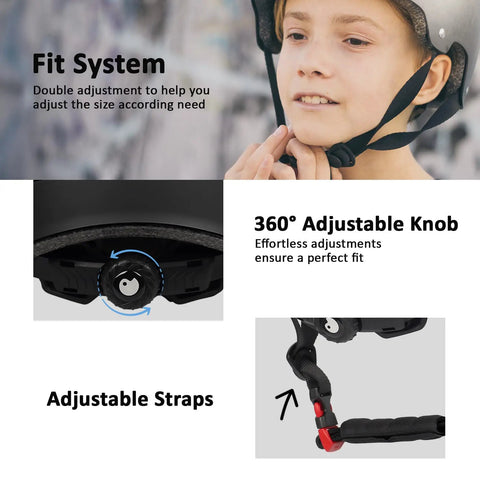 Lightweight Multi Sport Helmet With Hard Abs Shell And Shock Absorbing Foam For Bicycle Skateboard Scooter Roller Skating Adjustable