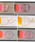 Pro Grade Optical Bench Set For Physics Classrooms loaded with clear lenses demonstrating light refraction and reflection.