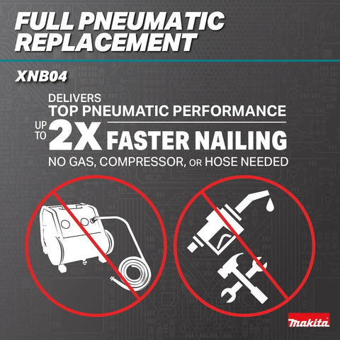 2 Inch 18 Gauge Cordless Brad Nailer Brushless 18V LXT Tool Only Ultra Fast Nailing Drives Sub Flush No Compressor Needed