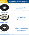 Accessory set for 18 Inch Commercial Floor Scrubber Buffer Built Tough Polisher With 1100W Motor And 12L Tank for cleaning floors