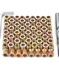 60 Pcs 5/16-18 Threaded Wood Inserts For Furniture And Cabinets, Nut And Bolt Inserts For Woodworking Projects, Heavy Duty And Easy Install, 15mm Length, Bulk Pack