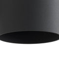 Close-up of the sleek cylindrical design of the 5 Inch Black Modern Outdoor Wall Lantern Light for Patio and Exterior.