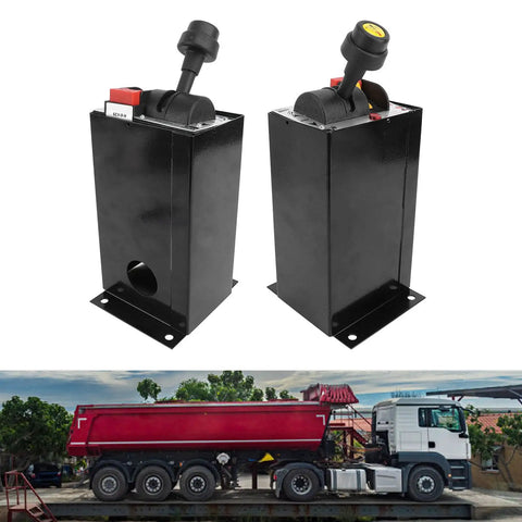 Beefed Up Dump Truck PTO Control Valve Kit With 6 Hole 4 Gear Slow Down Tipper Switch, High Strength Hydraulic System Control, Complete PTO Switch Kit With Installation Box, Air Line And Fittings For Reliable Dump Bed Operation