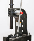 Rock Solid 3 Ton Arbor Press Features A Beefy 16 Point 9 To 1 Leverage Ratio Crafted From Industrial Steel For Tough Riveting Squeezing And Punching Jobs That Are Always No Nonsense On The Shop Floor, showcasing robust design and pushdown lever.