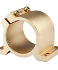 Heavy Duty CNC Router Spindle Clamp Bracket 65Mm 80Mm Frame Offering Straight Up 50Mm 63Mm dual hole layout side view close-up.