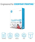 Top Shelf Copy Paper 8.5 X 11 Inches Standard Size 20 Lb Weight 500 Sheet Case Bundle 92 Brightness Rating packaging image