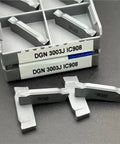 Pro Grade Carbide Turning Inserts 3Mm Grooving Tool Set For CNC Lathe, 10 Pack, DGN3003J DGN3003C DGN2002J DGN2002C IC908 in packaging