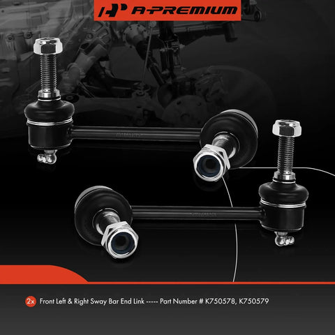 Beefed Up Front Sway Bar Links for Jeep Grand Cherokee 2011-2015 and Dodge Durango 2011-2015, dual stabilizer links