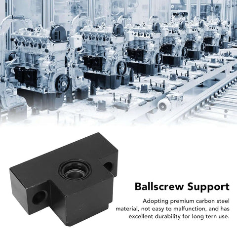 Top Tier EK10 Ball Screw End Support Bearing Block Set Kit High Precision C7EK10 For SFU1604 And 1610 CNC Routers Cool Durable Carbon Steel Construction To Keep Your Gear Running Smooth Like A Dream black carbon steel ballscrew support block for CNC routers