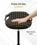 Comfy Ergonomic Sit Stand Stool For Standing Desk With Height Adjustment And 360 Degree Tilt High Density Foam Top View