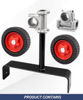 Adjustable Support Wheels For Weed Trimmer 26Mm And 28Mm with red wheels and mounting bracket for trimmer stability.