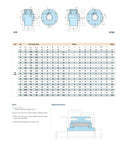 Technical drawing and specifications for heavy duty one way clutches 35x110x74mm for industrial use in gear reducers, motors, and tools.