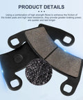 Front And Rear Brake Pads Fit Ranger 500 570 700 800 900 XP And RZR 800 900 XP Crew Diesel EFI Sportsman ACE 2008 2020 UTV Brake Pad Set