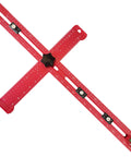 5-In-1 T Square Ruler 24 Inch Portable Drill Alignment Tool For Precise Hole Punching Cabinet Hardware Jig Adjustable Angle Ruler, red