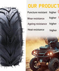 Front view of 145/70-6 Go-to Tire Replacement For Go Karts And ATVs On Mini Bikes 14x6-6, shown with performance ratings.