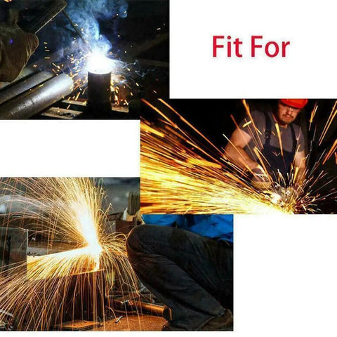 Knockout Proof 2 Pack Solar Auto Darkening Welding Goggles With Crystal Clear Lenses And Cushioned Headgear during welding with sparks