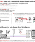 Installation guide for Smart WiFi Access Control Keypad For Garage And Gate Openers With PIN Code And ID Card No Fuss 12V DC IP68 Waterproof Tuya Compatible Supports Up To 2000 Users Easy Setup For Door Locks Gates And Security Systems.