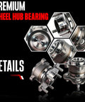 2 Piece 512388 Rear Wheel Bearing Hub Assembly Drop In Fit For Altima 2007-2018, Maxima 2009-2019, Pathfinder 2013-2019