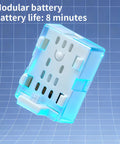 Transparent blue modular battery for Pocket Sized Drone With 360 Degree Flips And Altitude Hold For Kids And Beginners