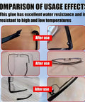 Comparison of eyewear repairs using 20G Glasses Frames Repair Glue For Quick Bonding And Temple Joint Fixes On Metal Wood Rubber Leather