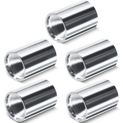 5-Pack 1 1/4 Inch Drive Female Couplings For Well Point Hand Pumps, Heavy-Duty Galvanized Steel Sand Point Well Coupler Kit