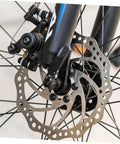 Bombproof Mechanical Disc Brake Rotor Kit For Mountain Bike Featuring Front And Rear 160 Mm Silver Rotors delivering strong stopping power on front wheel.