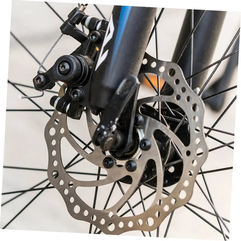 Bombproof Mechanical Disc Brake Rotor Kit For Mountain Bike Featuring Front And Rear 160 Mm Silver Rotors delivering strong stopping power on front wheel.