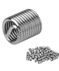 M6 x 1.0 Helicoil Thread Repair Kit, 100 Pcs Coiled Wire Inserts, Stainless Steel 304 Thread Sleeves For Damaged Threads
