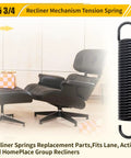 Premium Five Point Seven Five Inch Recliner Mechanism Extension Springs Replacement For Lane Action Homeplace Furniture Solid Steel Twenty Nine Coil Build Rugged Design To Bring Your Favorite Couch New Life Quick No Sweat Weekend Project Fix next to stylish recliner in modern living room.