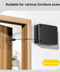 Retractable Door Closer For Standard Screen And Sliding Doors, Heavy-Duty Auto Closer with 2.65 Pound Closing Power on wooden door