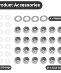 Beefed Up Durable Carbon Steel Front And Rear Suspension Pin Set For Traxxas XMaxx 6S 8S And XRT RC Cars accessories displayed
