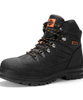 Men's Steel Toe Work Boots Full Grain Leather With Oil And Slip Resistant Puncture Proof Construction Breathable Lining for industrial jobs