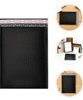 Bubble Mailers 50 Pack 20 By 25 Cm Black Padded Waterproof No Fuss Self Seal Envelopes on desk setting
