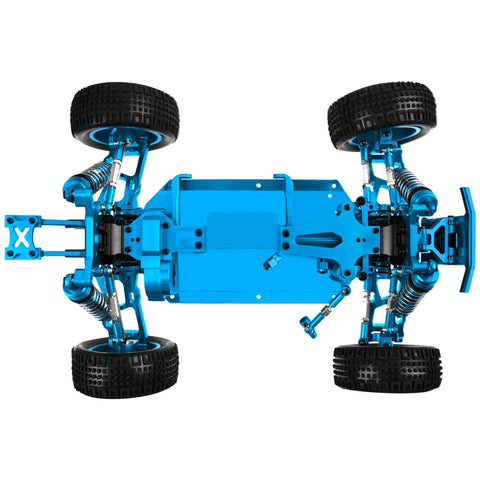 Metal RC Chassis Frame Kit 1/14 4WD For WLtoys 144010 144001 144002 Beefed Up Kit Blue Durable Easy Bolt On DIY Truggy Frame